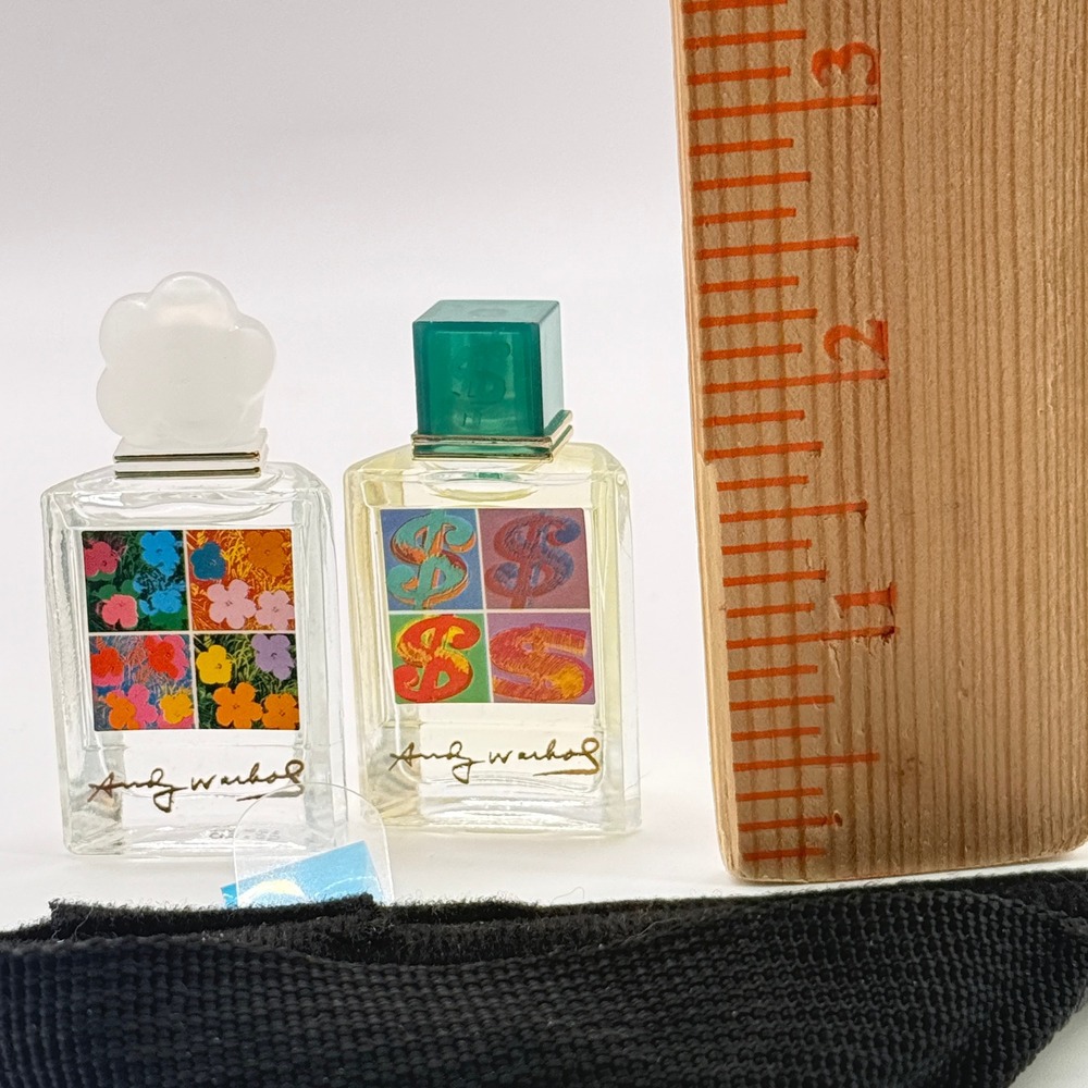 Andy Warhol Perfume Set 2 Women 5ml Multicolor Pop Art Flowers Dollar Sign Mini - Picture 11 of 11